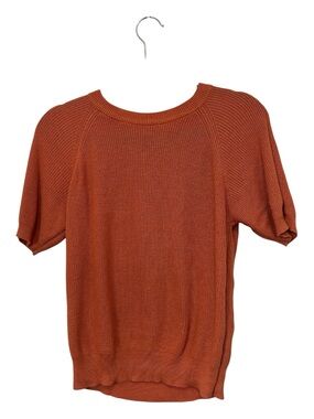 Vero Moda Burnt Orange Knit Crewneck Top